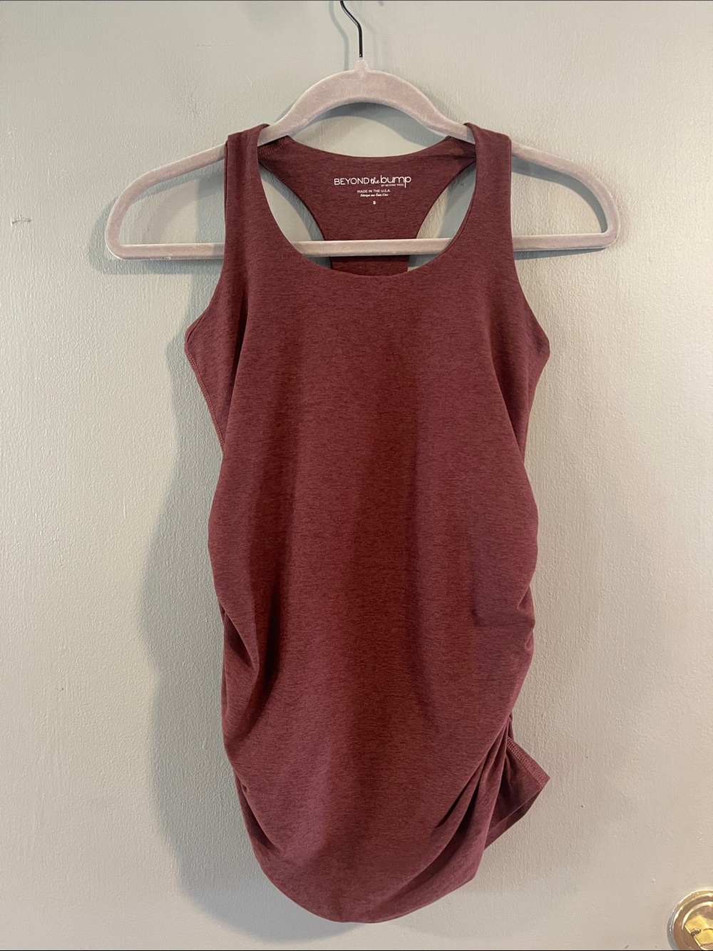 Beyond the Bump Bases Covered Spacedye Maternity Tank Size S